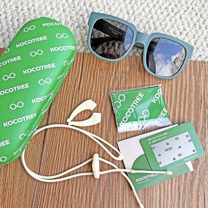 防紫外线~男童女童太阳镜儿童偏光墨镜可折叠防紫外线uv防晒眼镜 - 图1