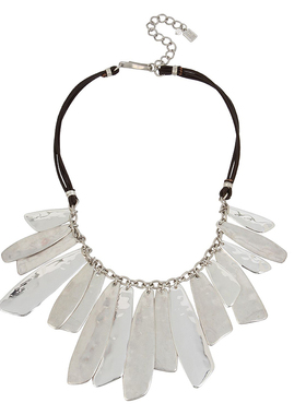 殿堂级 皮绳复古个性项链女锁骨链长款项链配套耳环清仓特惠