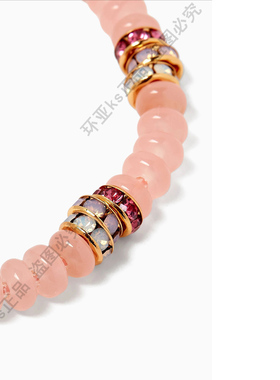 ks Beaded Bracelet in Gold-tone Metal可以调节手链正品手饰