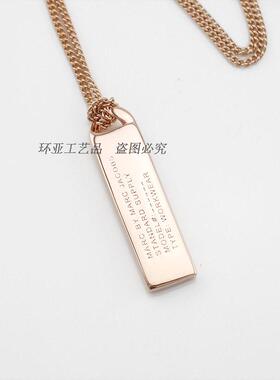 小马哥玫瑰金银色长款高档毛衣链