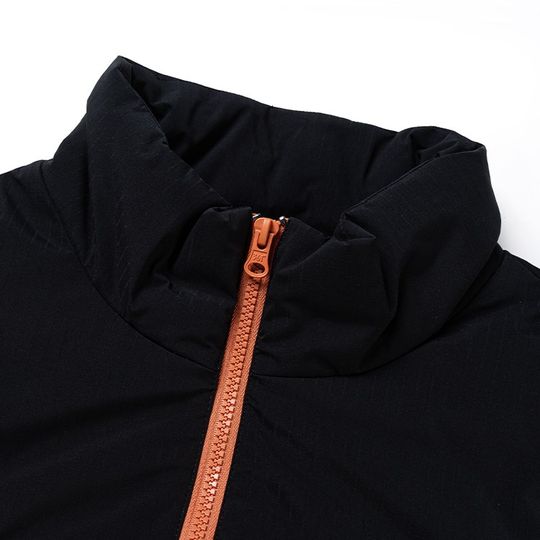 361 chaqueta de plumón corta para hombre con cuello levantado y plumón de pato