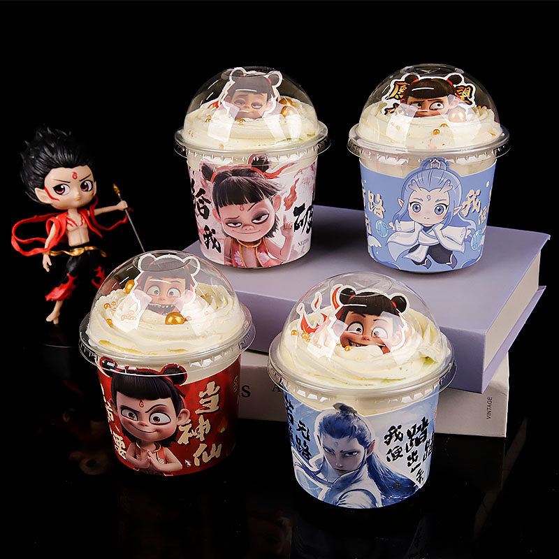 六一儿童节波波杯哪吒敖丙蛋糕装饰杯套胖胖杯三太子神话人物围边,淘宝优惠券,粉丝福利购,淘宝优惠卷