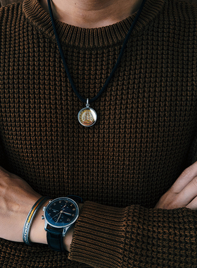 巴赫工作室千手观音唐卡国家非遗手工铁翦金工艺西藏吊坠男女项链