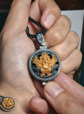 巴赫工作室铁翦金工艺挂坠