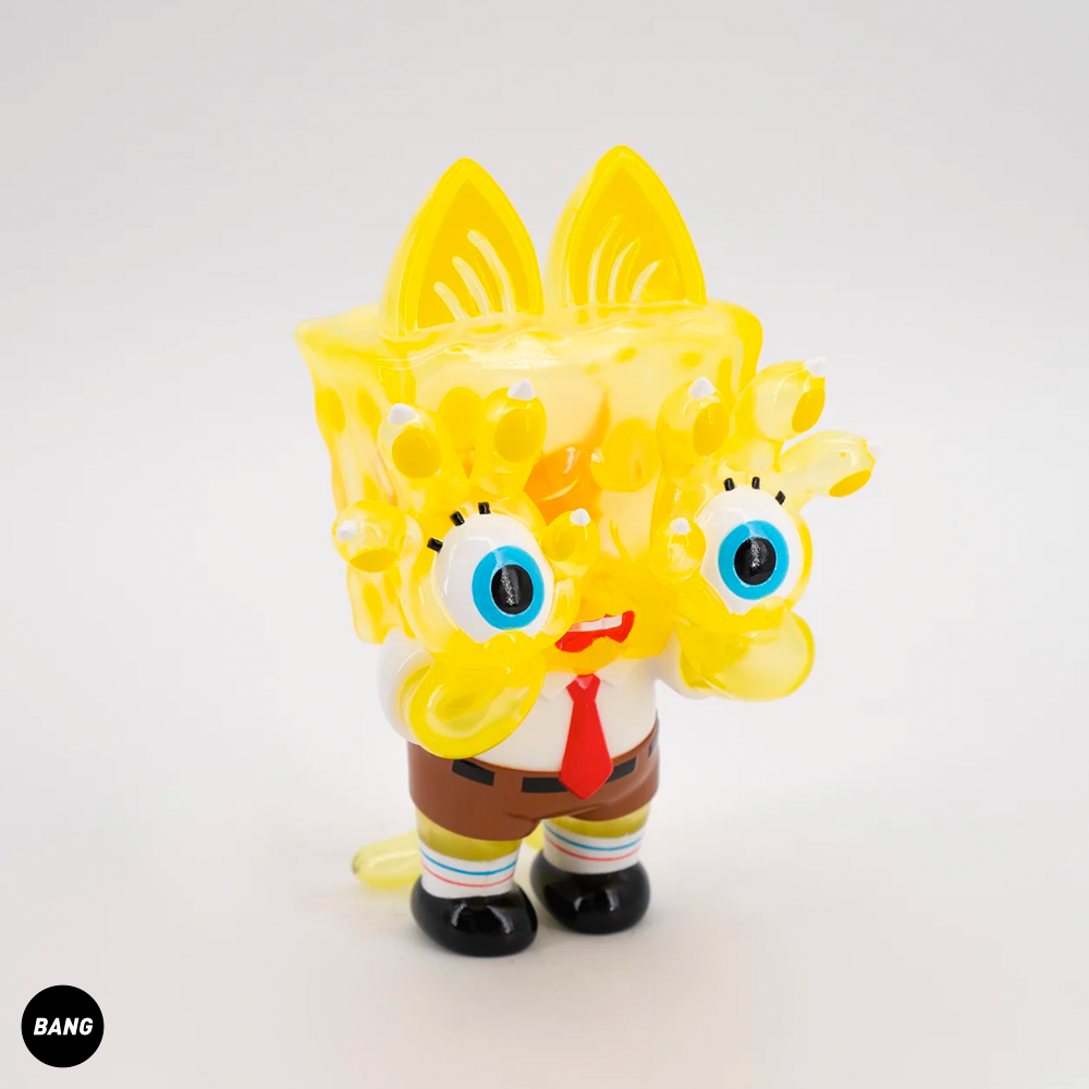 【Bang】现货 UNBOX GRAPE BRAIN x SPONGEBOB透明限定SOFUBI-图0