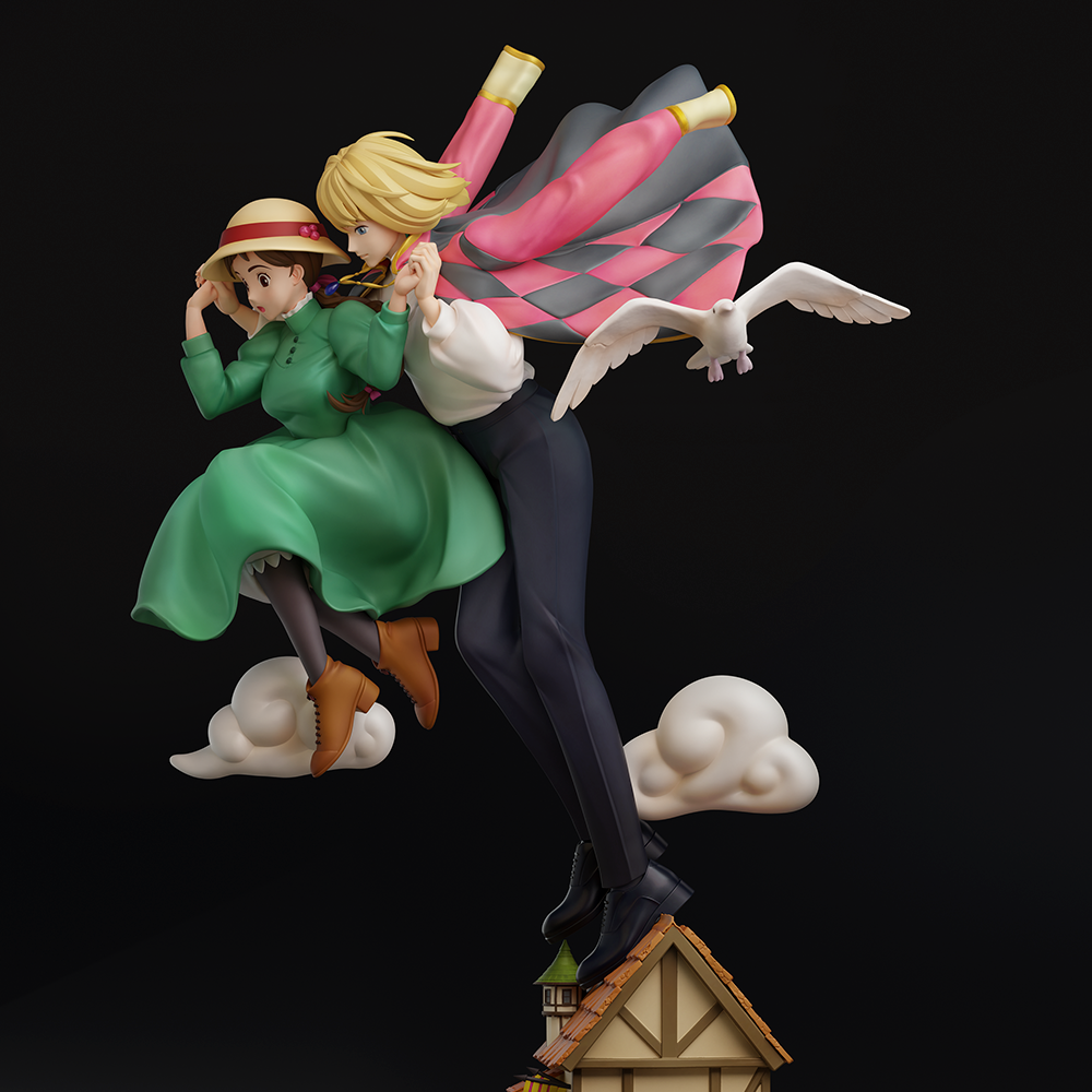 【Bang】现货 潮社工作室 哈尔的移动城堡 GK雕Q版手办摆件礼物 - 图2