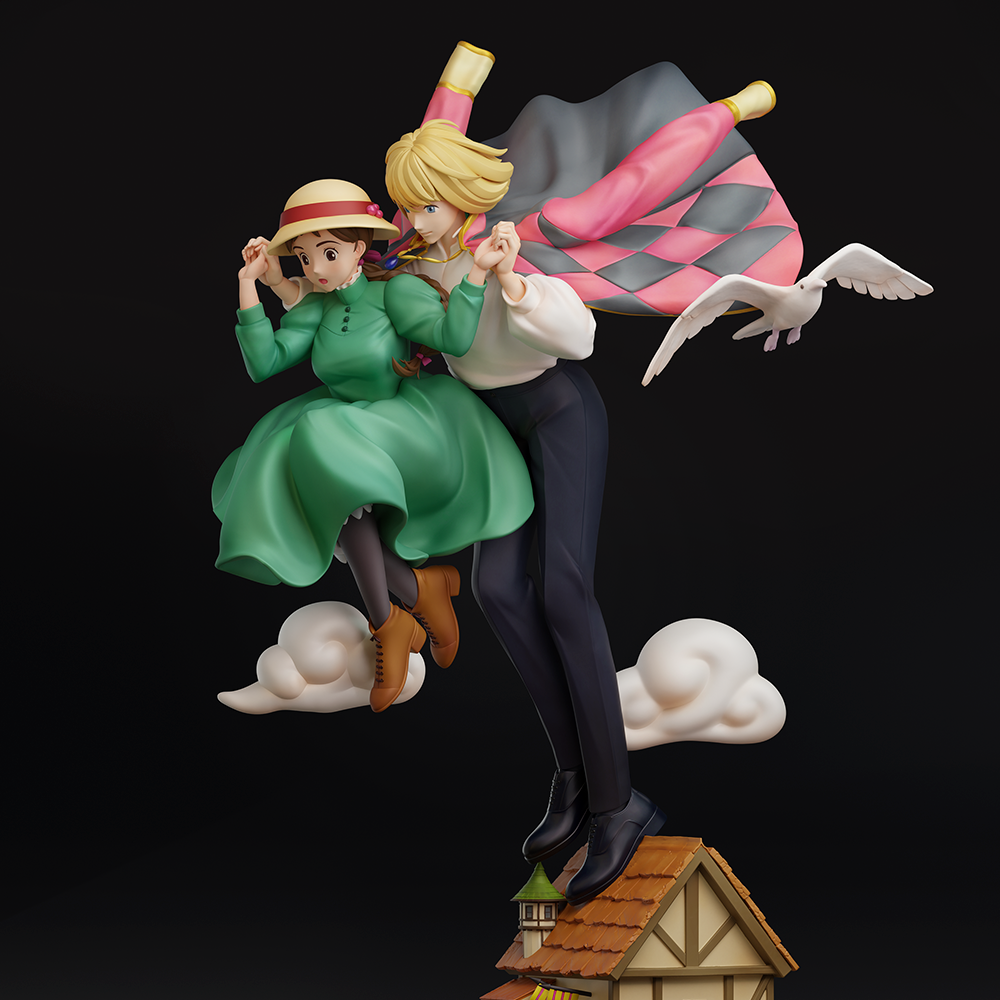 【Bang】现货 潮社工作室 哈尔的移动城堡 GK雕Q版手办摆件礼物 - 图1