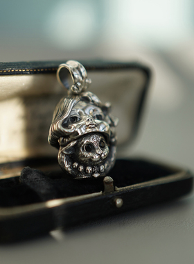 睡莲生生世世原创小猫戴头套吊坠