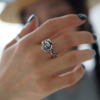 Original design 925 sterling silver ring rose flower