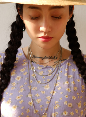 睡莲生生世世925纯银简洁项链