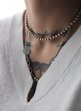 shui原创设计项链925钱币元素