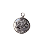 Антикварная старомодная пепельница в виде сердечка, подвеска, серебро 925 пробы, стиль