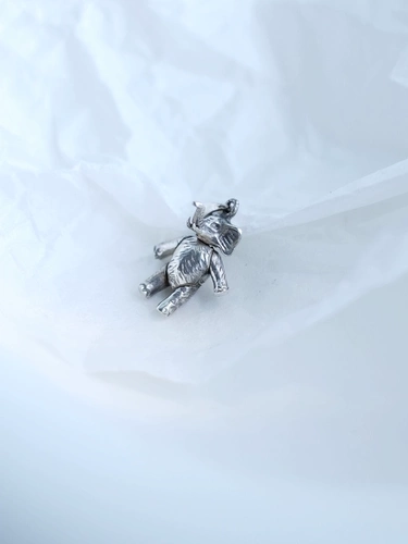 Подвеска, ретро ожерелье для пожилых людей, серебро 925 пробы, с медвежатами