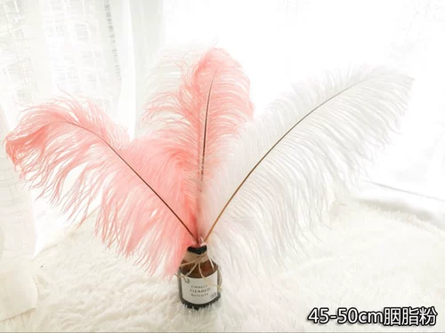 Истинные перья страуса с розовыми перьями декоративные орнамент домашнее свадьба цветок