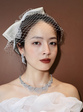轻奢新娘婚纱项链晚宴礼服锁骨链