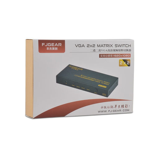 丰杰 FJ-202A VGA切换器2进2出2合一分配器屏幕共享器台机分屏器 - 图2