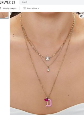 F21正品包邮项链配饰饰品