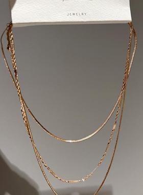 FOREVER21正品叠戴欧美项链走秀