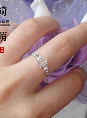 绮萌原创特!银镀白金.天然月光