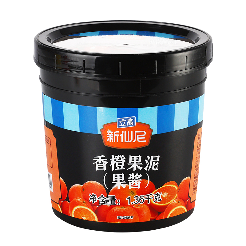 新仙尼果泥香橙果酱茶冲饮水果茶冰粉配料奶茶店专用商用1.36kg-图3