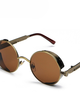 中国新说唱蒸汽朋克反光太阳镜