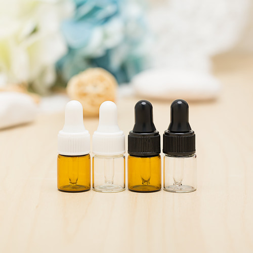 2ml  3ml  5ml精油玻璃小样空瓶精油瓶 试用滴管瓶 小分装瓶包邮 - 图0