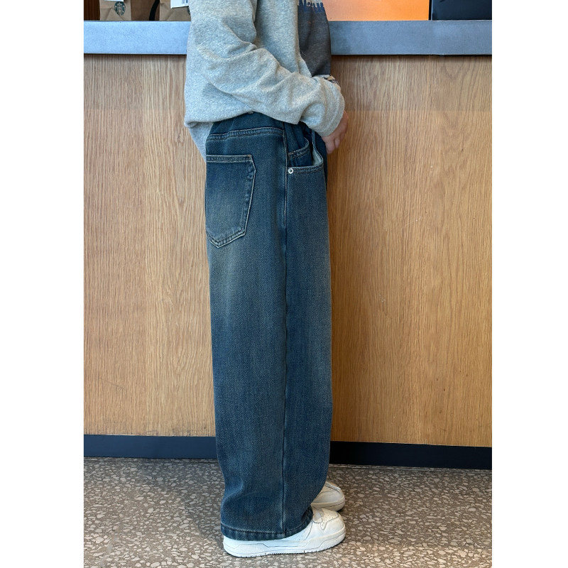 凯文家童装2025年冬季新品男童中大童韩版水洗直筒儿童加绒牛仔裤,淘宝优惠券,粉丝福利购,淘宝优惠卷