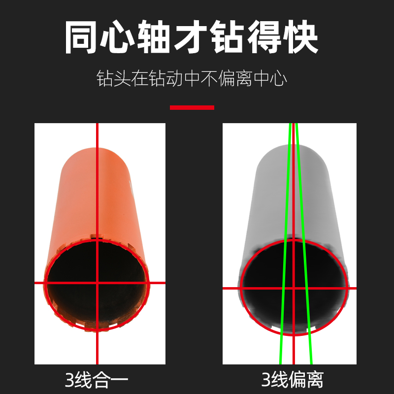 锋利型薄壁水钻头钢筋混凝土墙壁空调开孔器金刚石水钻钻孔 - 图1