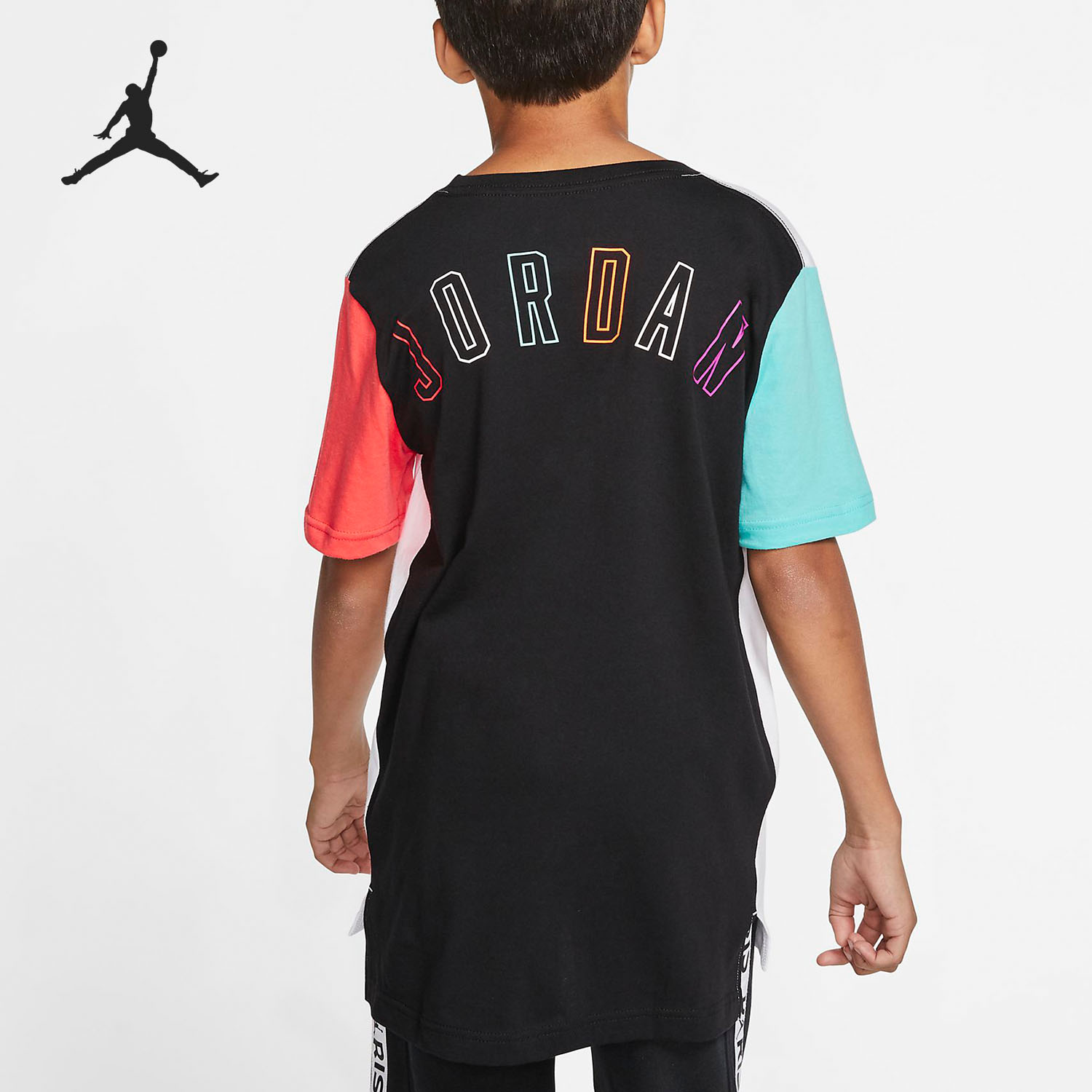 Nike/耐克正品 JORDAN新款男大童圆领运动休闲短袖T恤CT5385-图0