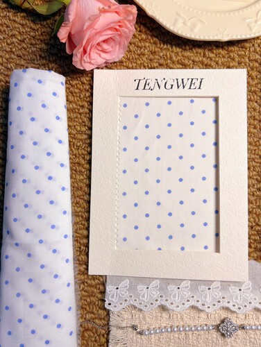 TENGWEI原创设计布料小清新花朵肌理感连衣裙衬衫裙子睡衣面料 - 图0