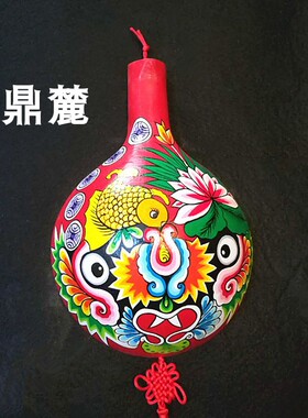 宝鸡民间工艺品彩绘马勺脸谱