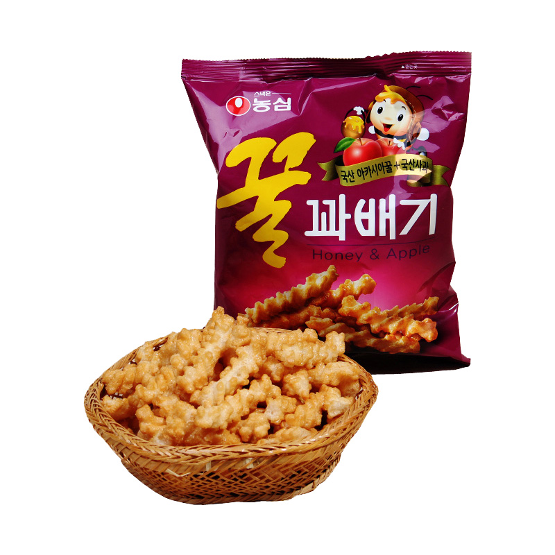 韩国进口零食品农心麻花蜂蜜条90g 芝麻小麻花 香甜酥脆 休闲零食 - 图0