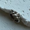 Niche trendy irregular design old five-pointed star twist chain all-over S925 sterling silver open ring