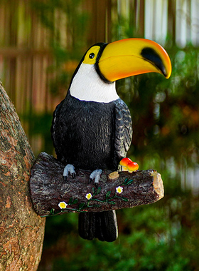 免安装户外仿真大嘴鸟树挂件装饰