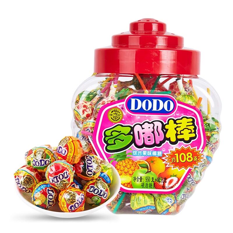徐福记棒棒糖108支儿童小零食奖励学生小朋友糖果桶装DoDo多嘟棒 - 图3