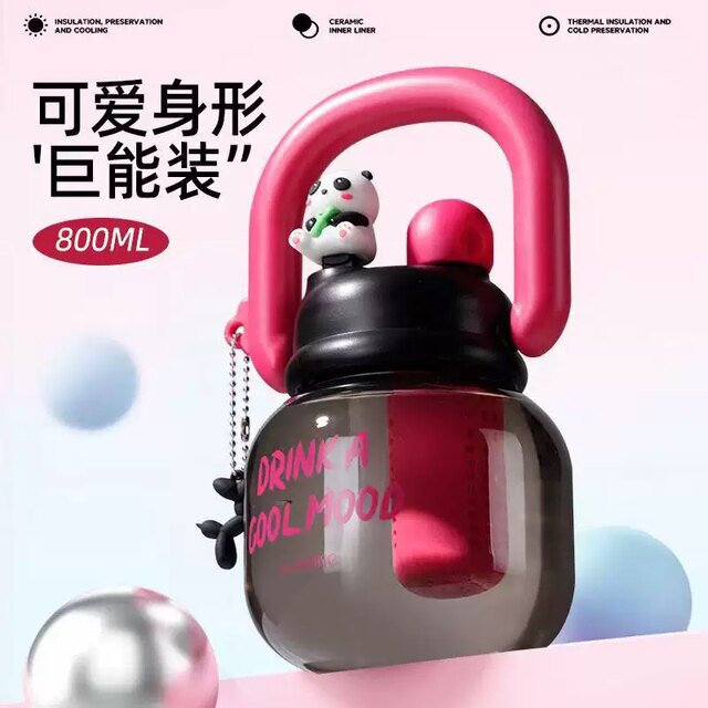 ຜົນປະໂຫຍດຫຼຸດລາຄາ! ມີໃຫ້ພຽງແຕ່ຫນຶ່ງຄື້ນ! ຈອກນ້ຳກິລາຂະໜາດໃຫຍ່, ຂະໜາດດີ, ເຟືອງ, ຈອກນ້ຳດື່ມສອງເທົ່າທ້ອງໃຫຍ່