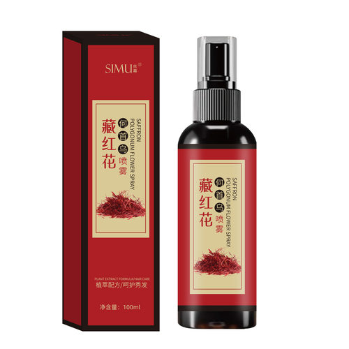 新款丝幕藏红花何首乌草本植萃护发精油滋润补水黑发免洗喷雾 - 图3