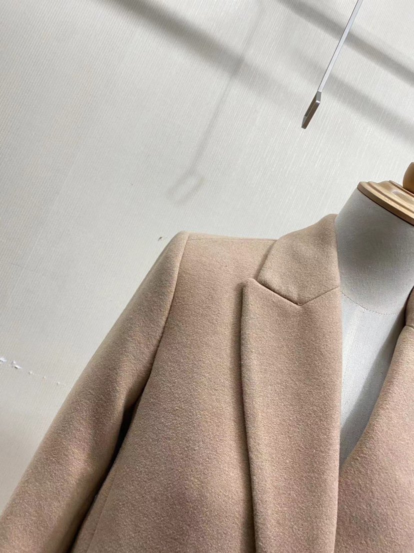 外贸新款通勤大气欧美单秋冬中长款翻领羊毛大衣女毛呢外套,淘宝优惠券,粉丝福利购,淘宝优惠卷