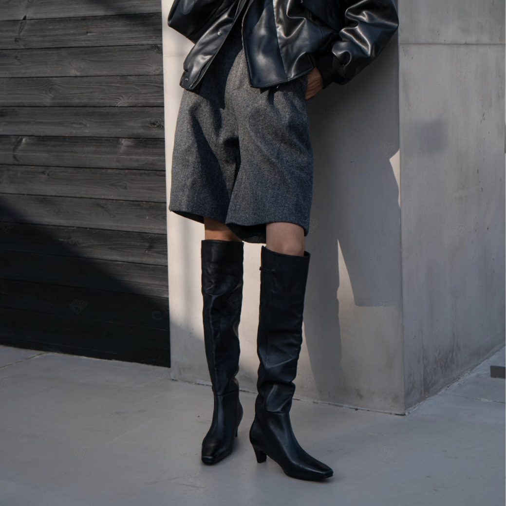 COVONTY「小众设计师」小时髦 两穿超软堆堆骑士靴女长筒过膝靴子,淘宝优惠券,粉丝福利购,淘宝优惠卷