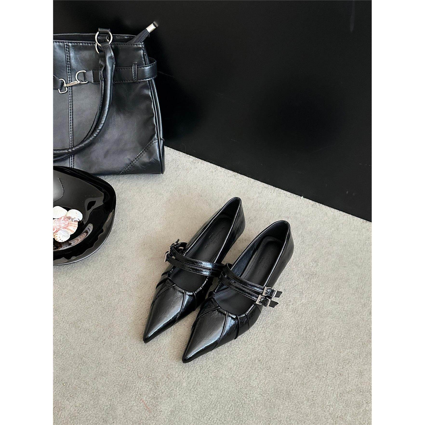 法式尖头玛丽珍鞋女一字扣带浅口通勤气质单鞋,淘宝优惠券,粉丝福利购,淘宝优惠卷