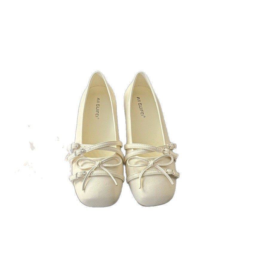 2026新款法式浅口蝴蝶结玛丽珍鞋女平底一字扣带芭蕾舞鞋配裙单鞋,淘宝优惠券,粉丝福利购,淘宝优惠卷