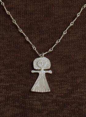 SALE E PEPE 宋茜 纯银/镀金海神吊坠项链