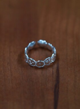 SALE E PEPE 纯银表情戒指