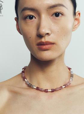 OLIO E ACETO 七夕特别系列 玛瑙草莓晶果实项链