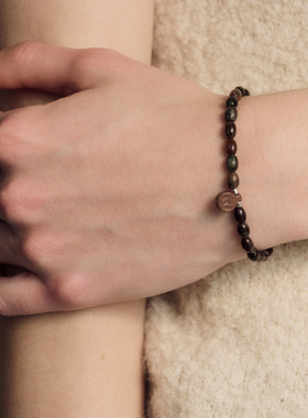 SALE E PEPE 黑云母卵石壶/黄澳宝黄玉酒壶串珠手链