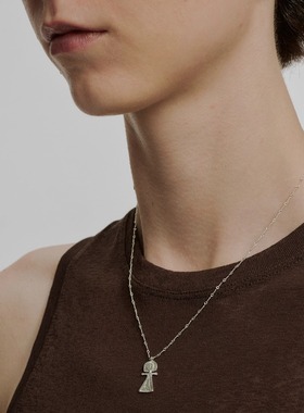 SALE E PEPE 纯银/镀金海神吊坠项链