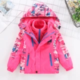 Весенняя детская утепленная ветрозащитная бархатная водонепроницаемая куртка, коллекция 2021, детская одежда
