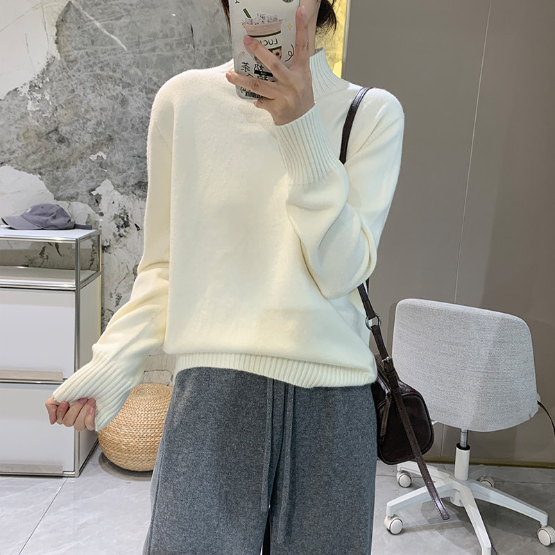 6色抗起球羊毛衫加厚高领套头针织衫女冬保暖内搭打底衫纯色毛衣,淘宝优惠券,粉丝福利购,淘宝优惠卷