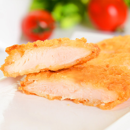瑞发德黄金脆鸡排整箱100片 汉堡鸡肉排汉堡用裹粉鸡排1千克*10袋 - 图1