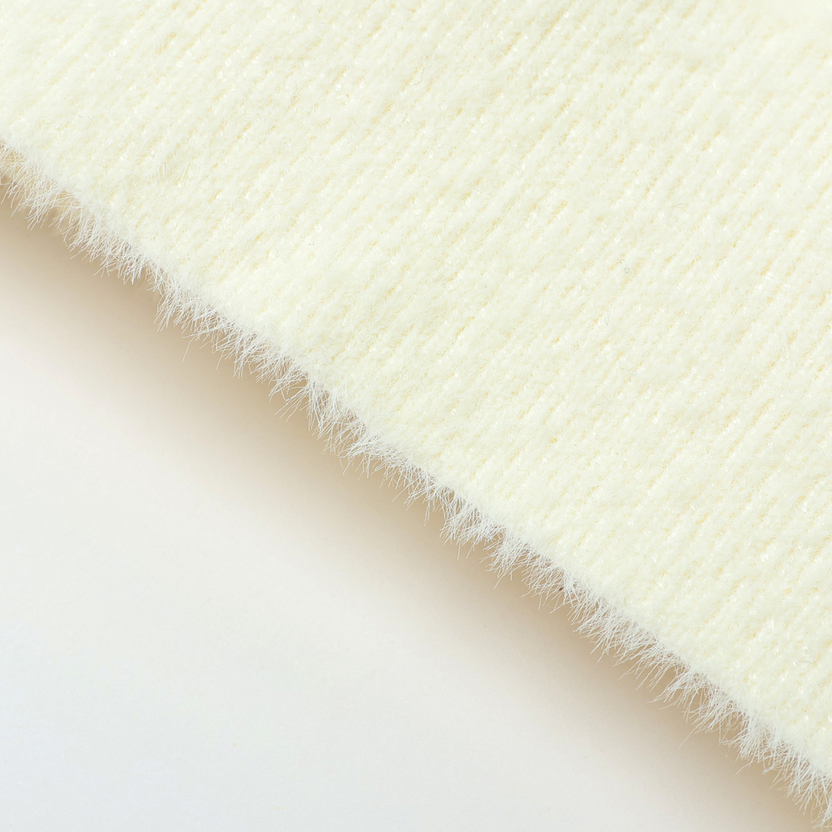 MIXMAX休闲百搭钉珠装饰毛针织衫女2025春季新款气质时尚减龄显瘦 - 图3